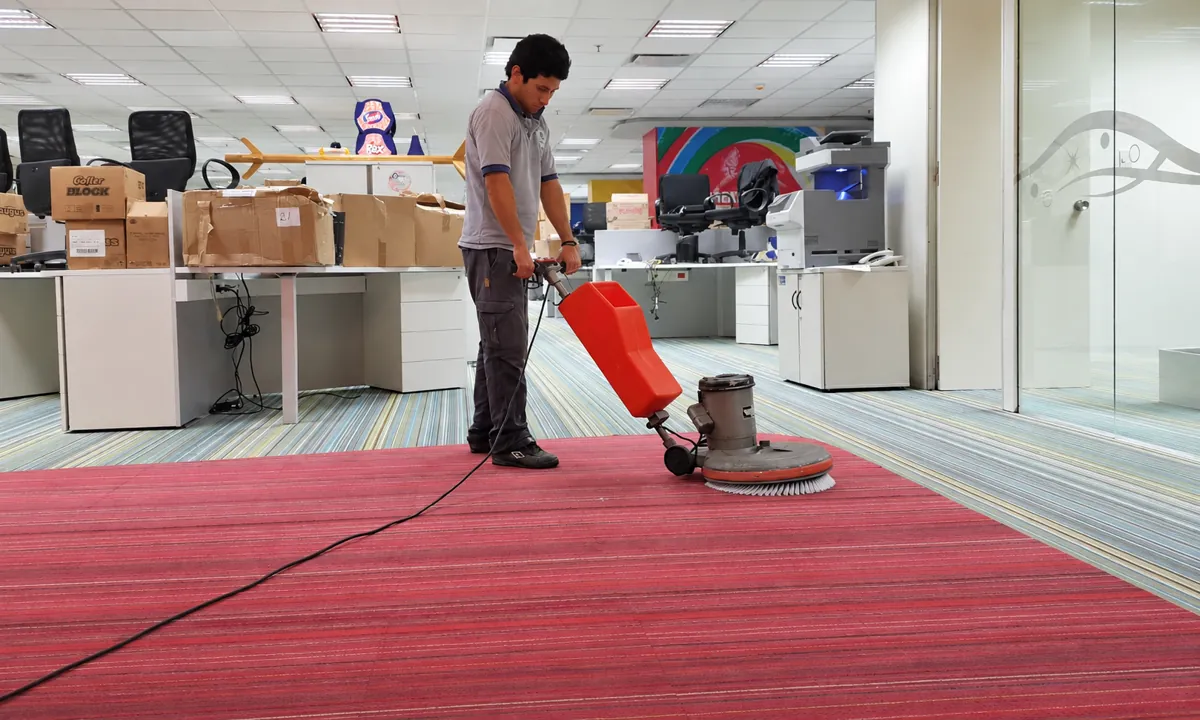 Lavado de moquette en oficinas